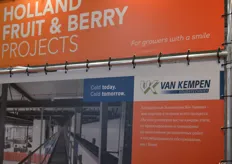 Van Kempen Koudetechniek binnen het Holland fruit en Berry concept. Van Kempen is al jaren een bekende naam in techniek voor het koelen en bewaren van groenten en fruit.